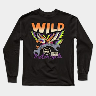 Eagle wild motorcycle Long Sleeve T-Shirt